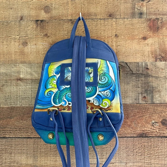 NWOT Sukriti Kolkata Handbag Collection One Of A Kind Hand Painted- Leather main image 14